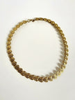 Vintage Degerny necklace with ornate gold hearts