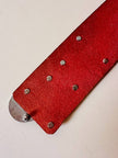 Cintura in pelle rossa I love ? “Moschino Jeans”