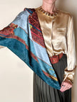 Foulard Gucci in seta jacquard fantasia sella