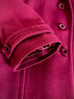 Giaccone Yves Saint Laurent in lana rosso Borgogna