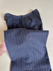 Tailleur gessato in lana grigio antracite “Yves Saint Laurent”