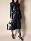 Sandali Yves Saint Laurent in pelle nera con tomaia a gabbia tacco a spillo e plateau – SS 2009