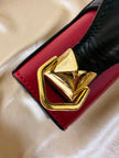 Mini bag modello Kelly in pelle multicolor Umberto Firenze