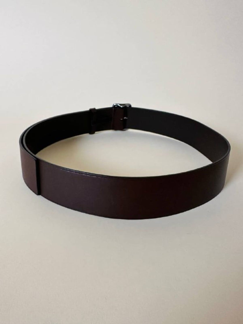 Cintura in pelle testa di moro “Jil Sander”