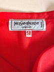 Blusa rossa con scollo drappeggiato “Yves Saint Laurent”