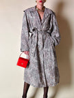 Trench oversize fantasia micro leopardo 