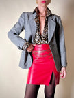 Minigonna in pelle rossa “Alta Moda Firenze”