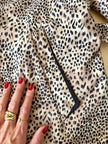 Trench oversize fantasia micro leopardo 