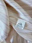 Camicia in seta rosa pallido a micro righe grigie e bordeaux “Calbros”