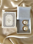 Maxi clip dorate con perle cabochon “Christian Dior”