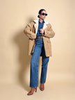 Shearling Oiginal in suede color biscotto
