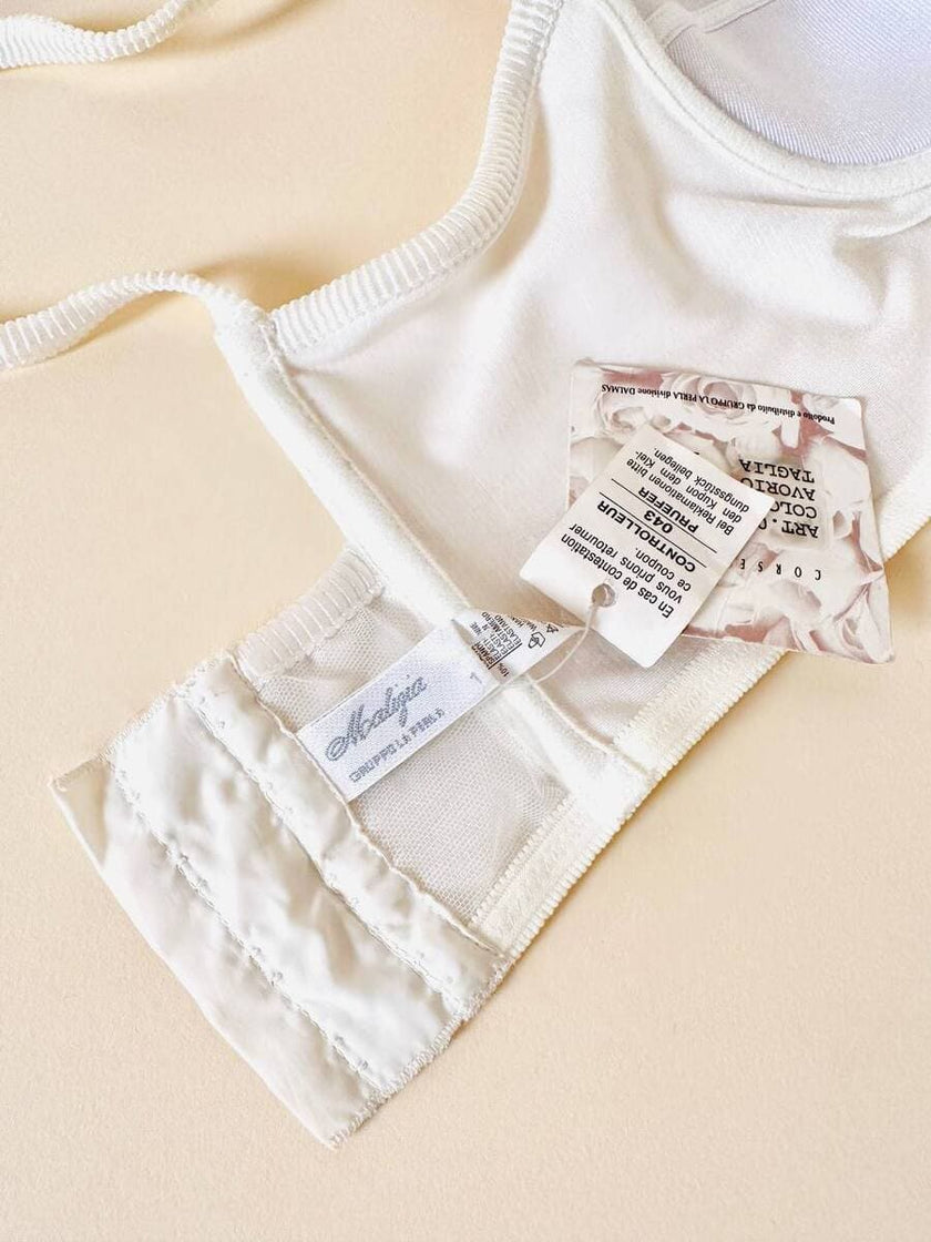 Bustier bianco “Malizia” by La Perla
