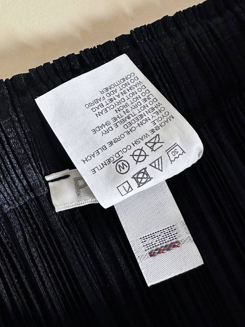 Gonna plissé Pleats Please Issey Miyake con elastico in vita e tasche laterali