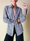 Camicia in pura seta fantasia principe di Galles “Misstwidd”