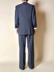 Tailleur gessato in lana grigio antracite “Yves Saint Laurent”