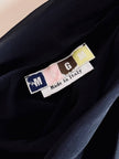 Abito mono spalla con gonna a ruota in voile di seta nero “MSGM”
