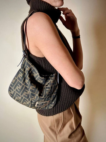 Borsa Fendi vintage in tela zucca