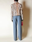 Giacca in cavallino leopardato “Iceberg”