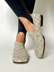 Mocassins Gucci vintage en daim avec motif monogramme GG