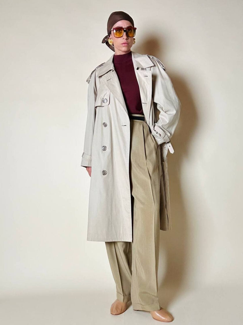 Trench color sabbia “Yves Saint Laurent”