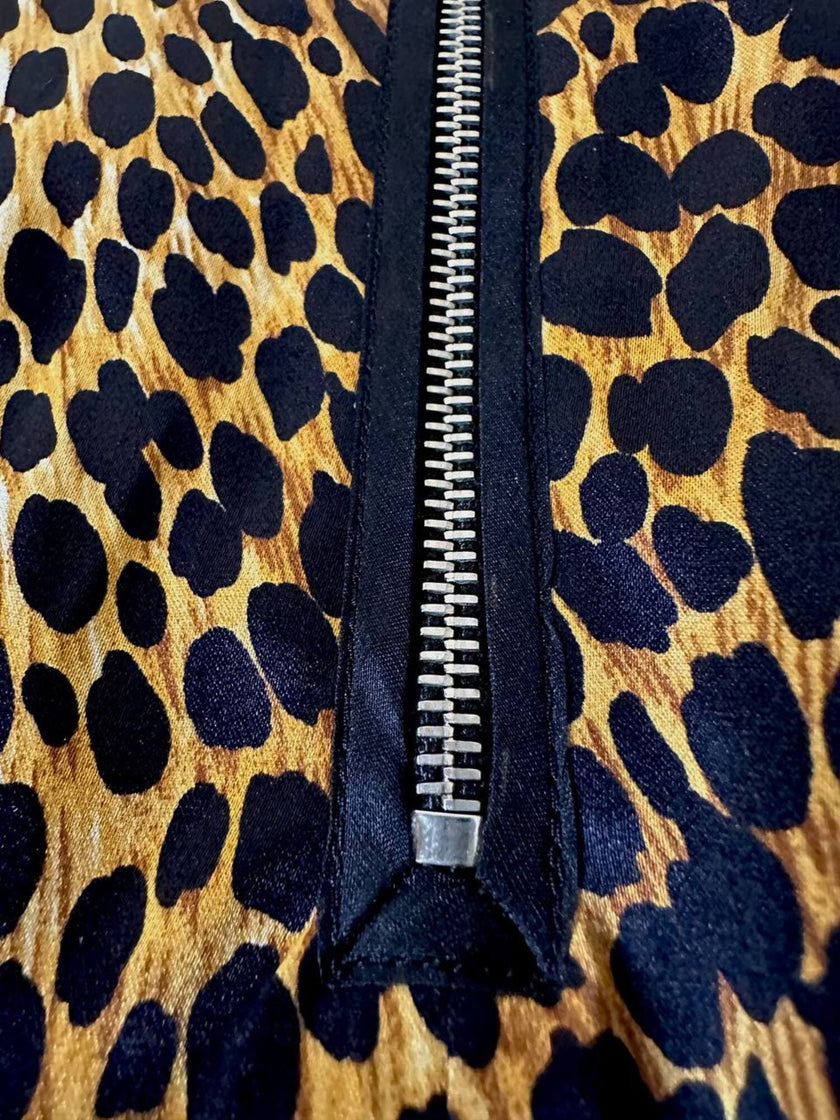 Tubino leopardato in seta stretch “D&G”