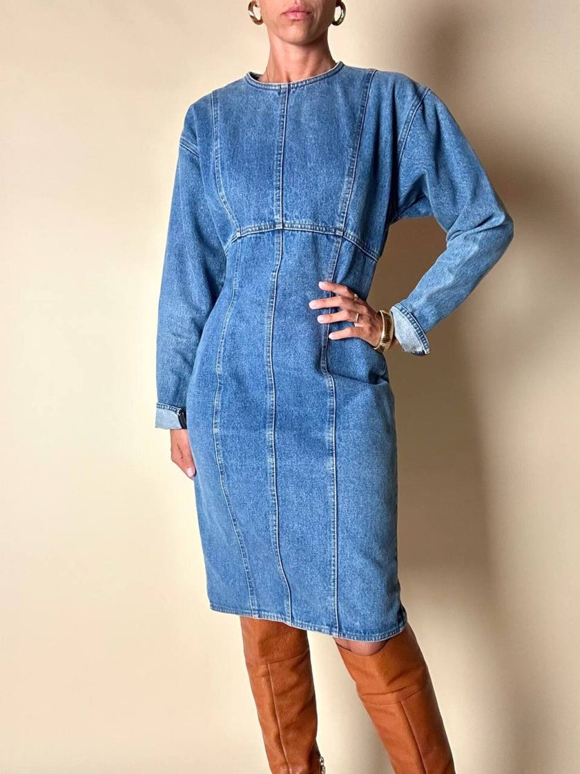Abito Oaks By Gianfranco Ferré in denim slavato