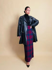 Giacca oversize in pelle nera