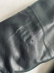 Giacca oversize in pelle nera