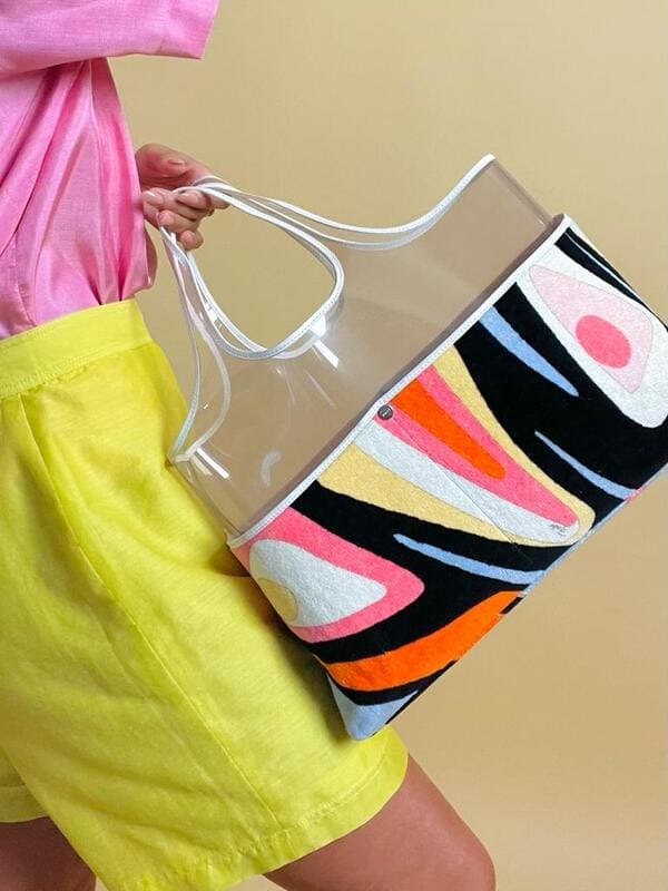 Maxi bag Emilio Pucci in PVC e velluto