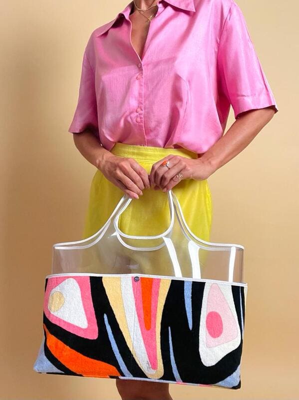 Maxi bag Emilio Pucci in PVC e velluto