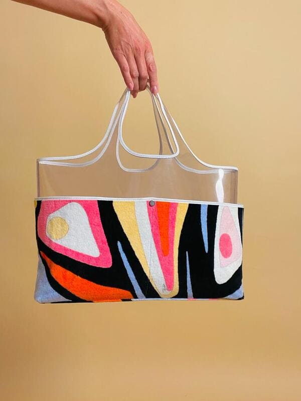 Maxi bag Emilio Pucci in PVC e velluto