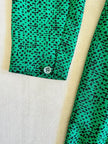 Midi dress verde in stampa tweed Pierre Balmain