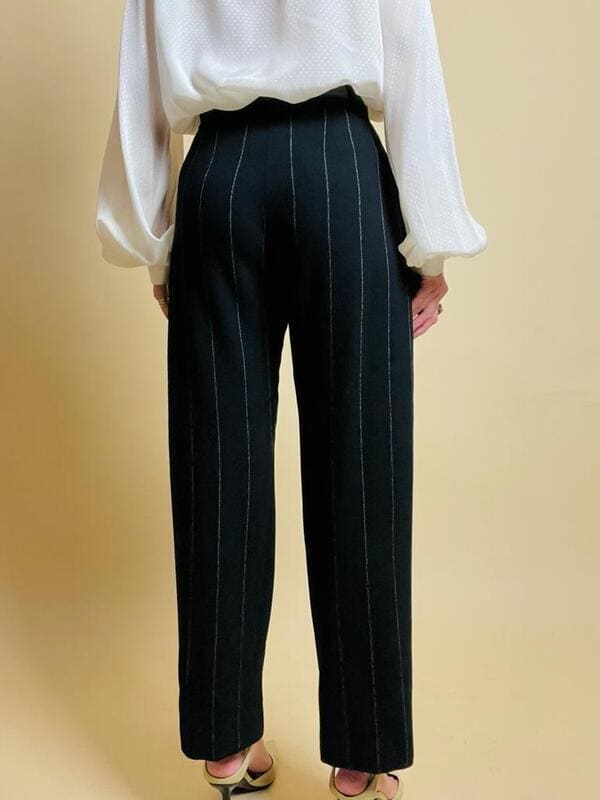 Pantalone gessato Yves Saint Laurent Rive Gauche