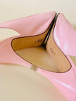 Slingback in pelle rosa con punta traforata “Valentino Garavani” by René Caovilla