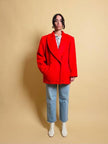Giacca rossa in mohair Yves Saint Laurent