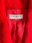 Giacca rossa in mohair Yves Saint Laurent