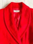 Giacca rossa in mohair Yves Saint Laurent