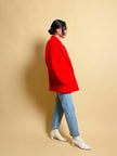 Giacca rossa in mohair Yves Saint Laurent