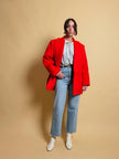 Giacca rossa in mohair Yves Saint Laurent