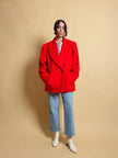 Giacca rossa in mohair Yves Saint Laurent