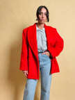 Giacca rossa in mohair Yves Saint Laurent