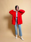 Giacca rossa in mohair Yves Saint Laurent