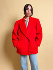 Giacca rossa in mohair Yves Saint Laurent