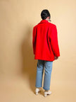Giacca rossa in mohair Yves Saint Laurent