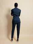 Tailleur gessato grigio antracite