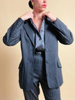 Tailleur gessato grigio antracite