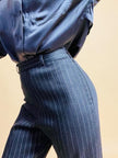 Tailleur gessato grigio antracite