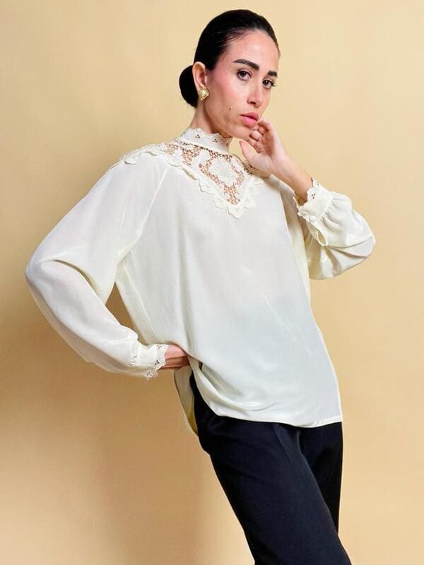 Victorian silk shirt
