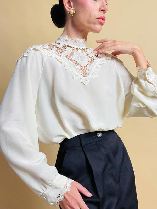 Victorian silk shirt