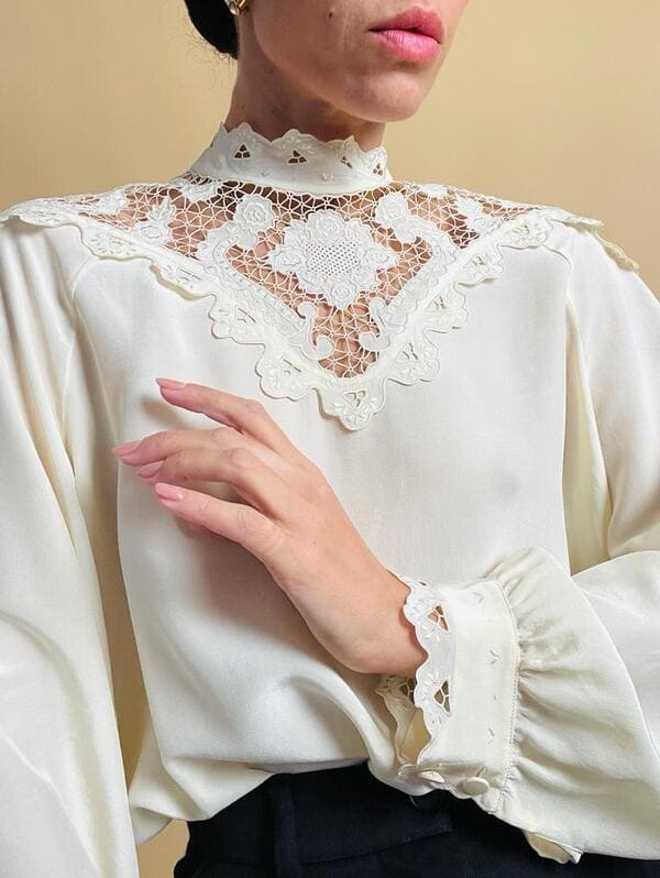 Victorian silk shirt